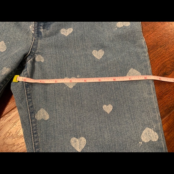 Heart Pattern Denim Jeans 💙🦋 - Picture 4 of 4